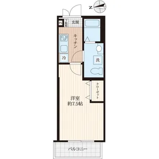 Piano Villa 東寺尾【202号室】の間取り