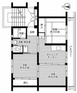 ビレッジハウス成田2号棟【1階】の間取り