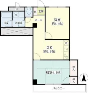 明星ハイム【202号室】の間取り