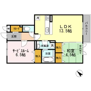 サンスクエア千里万博 A棟【3階】の間取り
