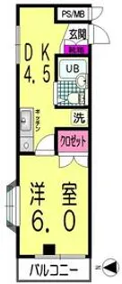 プラザ新保【2階】の間取り