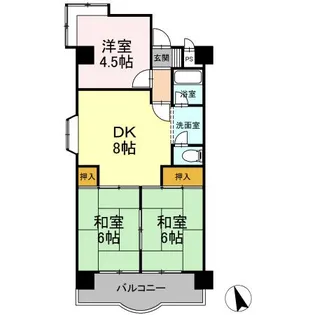 エスポア菰野【2階】の間取り