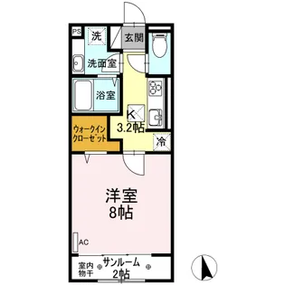 ル・ソワール【1階】の間取り