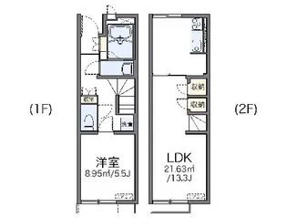 レオネクストハッピネス【104号室】の間取り