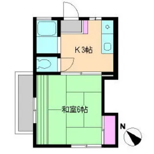 コーポリバーサイド【105号室】の間取り