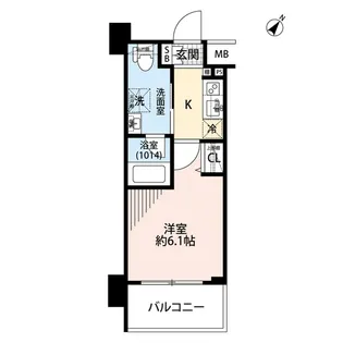 プレール・ドゥーク渋谷初台【10階】の間取り