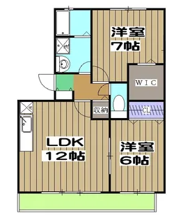 グレイス荒木【B202号室】の間取り