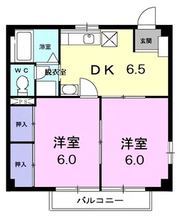 ニューシティ1【2階】の間取り
