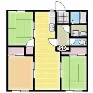 タウニー四和【1階】の間取り