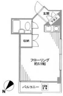 クレール常盤台【3階】の間取り