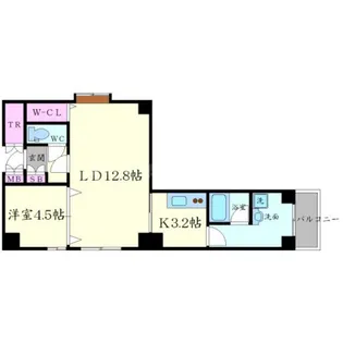 アンビション安堂寺【8階】の間取り