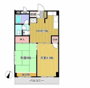 SKハイツ【4階】の間取り