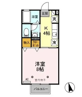 メゾンフィトンチット II【2階】の間取り