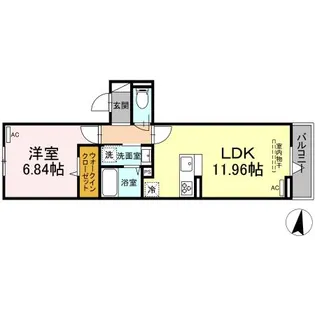 アヴァンス富士見町【2階】の間取り