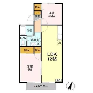 アリュール B【2階】の間取り