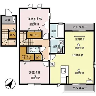 松韻舎 D棟【2階】の間取り