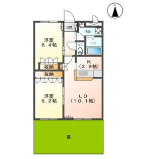 グリーンガーデン 【1階】の間取り