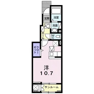 MTIハイツ Ⅶ【1階】の間取り