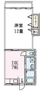 オオゼマンション【202号室】の間取り