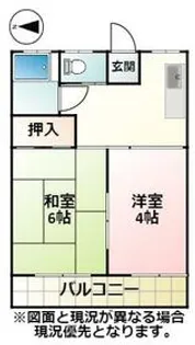 第一あさひ荘【2階】の間取り