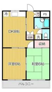 メゾン幸【2階】の間取り