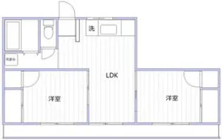 西横浜コーポ【301号室】の間取り