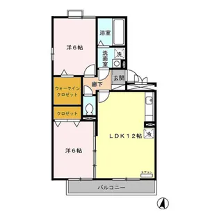 セジュール和幸 B【2階】の間取り