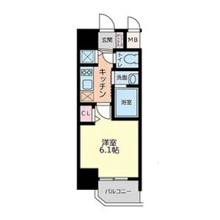 LiveCasa本町【5階】の間取り