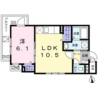 ドミールT馬込【2階】の間取り