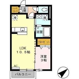 クレスト菰野【2階】の間取り