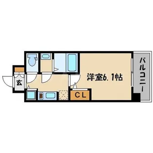 スワンズシティ大阪城南【6階】の間取り