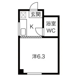 ハイム高城【4階】の間取り