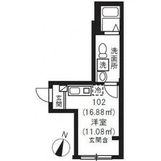 ブランドール坂下三丁目【1階】の間取り