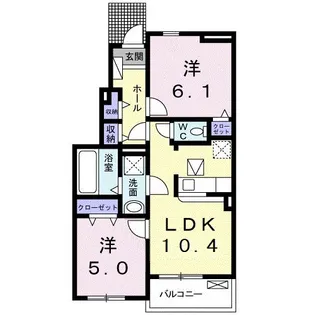 グレイス レジデンス【1階】の間取り