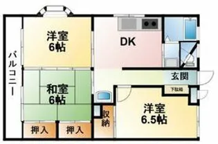 グランドール【205号室】の間取り