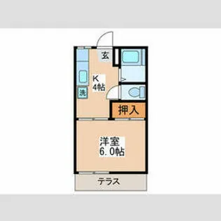 マイコーポ相模台【103号室】の間取り