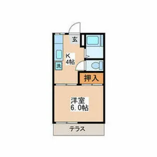 マイコーポ相模台【1階】の間取り