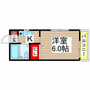 大谷ハイツ【1階】の間取り