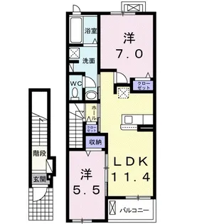 WASHIZU BASE【2階】の間取り