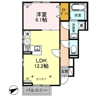 アヴニール【1階】の間取り