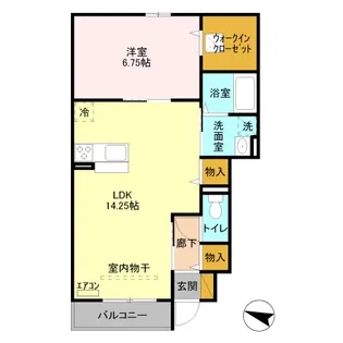 ファーストヒル【1階】の間取り