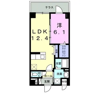 天神台ヒルズ【1階】の間取り