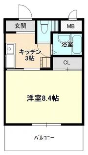 ライフ21【4階】の間取り