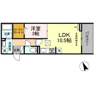 D-gempy 今泉二丁目【1階】の間取り