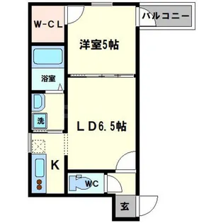 フジパレス塚本Ⅱ番館【2階】の間取り