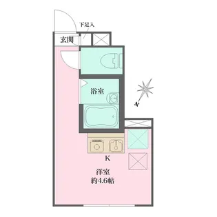 ソルナクレイシア方南町【1階】の間取り
