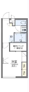 レオパレス西原【204号室】の間取り