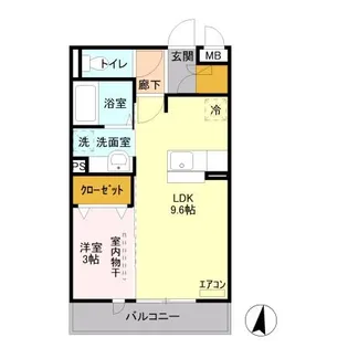 クレストコート A【2階】の間取り