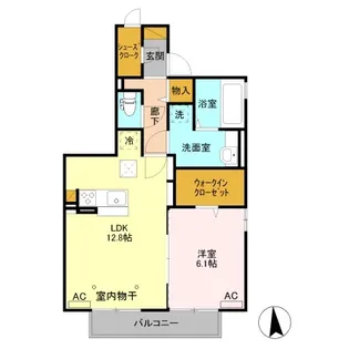 ポワール A【1階】の間取り