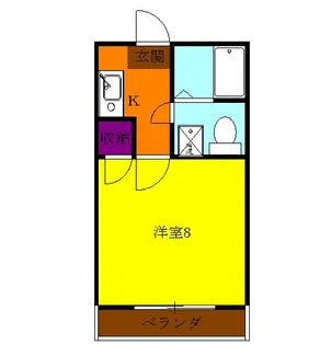 シュロスハイム相模原【301号室】の間取り